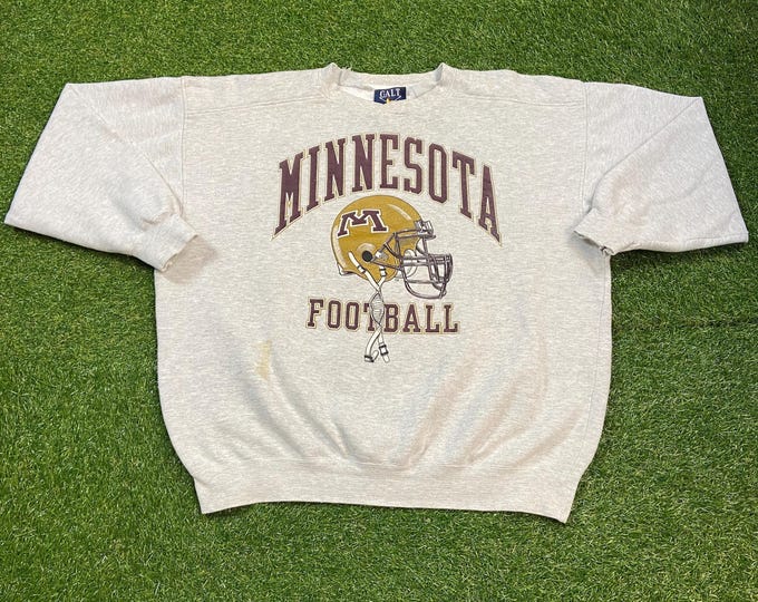 Vintage University of Minnesota Golden Gophers Crewneck Sweatshirt Size Xtra Large XL NCAA College Football Pull Over Oversized 1990s 90s