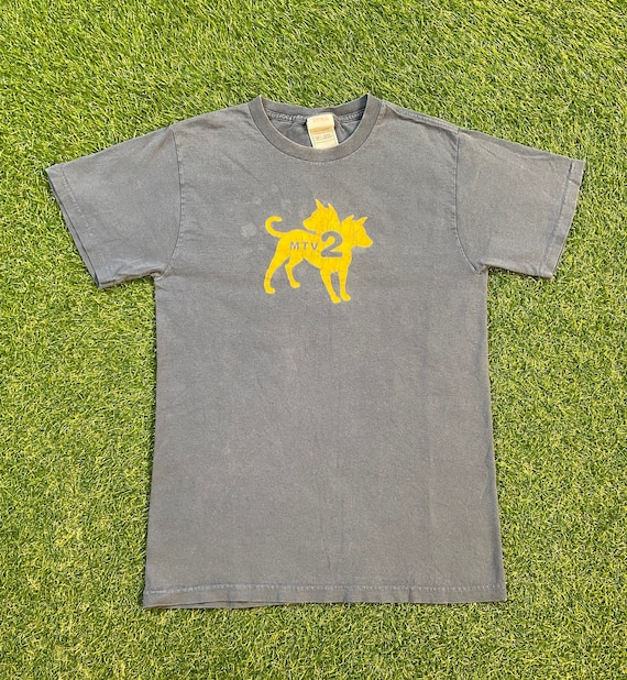 Vintage MTV 2 T Shirt Tee Fruit of the Loom Size Small S Classic