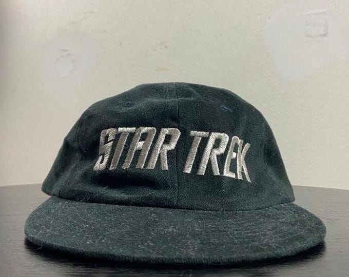 Vintage Star Trek Strap Back Hat OSFA Universal Star Wars Science Fiction Space 1990s 90s