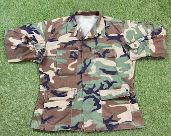 Vintage U.S. Army Camo Jacket Size Large L Official Military Army Jacket Quality Warm Hunting Coat Hiking Jacket