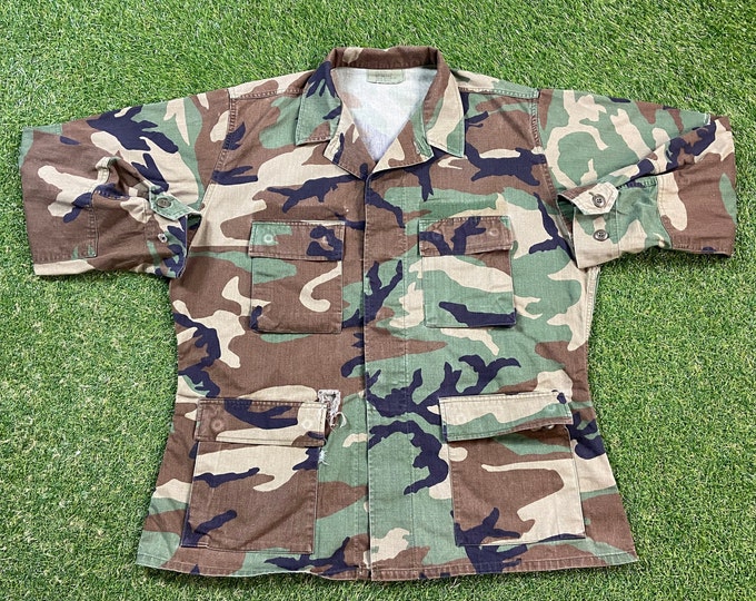 Vintage U.S. Army Camo Jacket Size Large L Official Military Army Jacket Quality Warm Hunting Coat Hiking Jacket