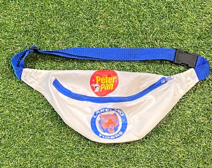 Vintage Lakeland Flying Tigers Fanny Pack Detroit Tigers Minor League Baseball Florida 1990s 90s Side Bag