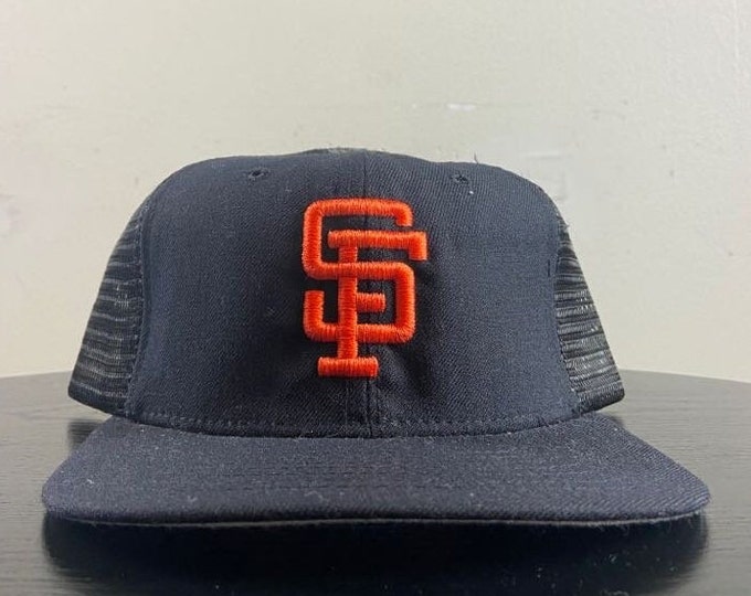 Vintage San Francisco Giants Snapback Hat Made USA OSFA MLB Baseball National League Barry Bonds Willie Mays California 1990s 90s