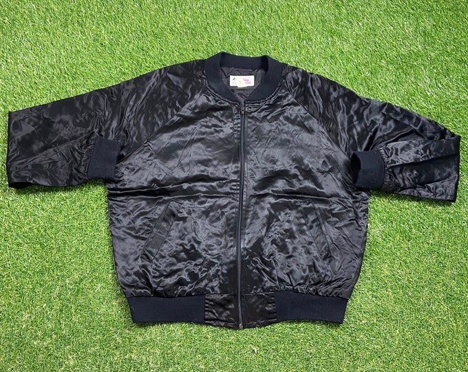 Vintage MGM Studios Bomber Jacket Made USA Size Large L Walt Disney World Magic Kingdom Disneyland Mickey Mouse WDW 1990s 90s
