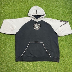 Vintage Oakland Raiders Hoodie Sweatshirt Reebok Size XXL 2XL NFL Football Los Angeles California Las Vegas NWA Pullover Oversized 1990s