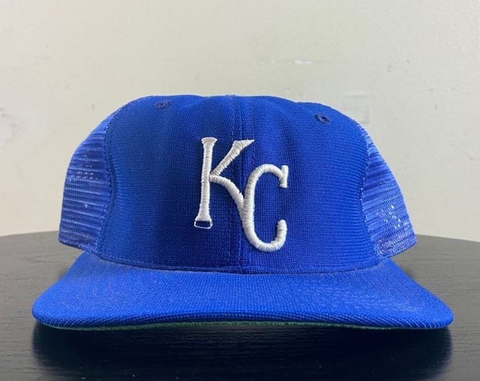 Vintage Kansas City Royals Snapback Hat New Era Made USA OSFA MLB Baseball Chiefs 1990s 90s Original