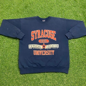 Vintage Syracuse University Crewneck Sweatshirt Made USA Size Xtra Large XL New York Orangemen NCAA College Football Ny 1990s Pull Over