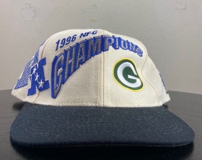 Vintage Green Bay Packers Strap Back Hat Cap Sports Specialties OSFA NFL Football Wisconsin Pack Cheese Head Favre 1990s 90s