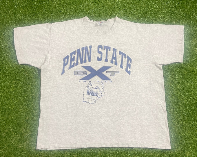 Vintage University of Penn State Nittany Lions T Shirt Tee Made USA Size XXL 2XL NCAA College Football Pennsylvania 1990s Classic 90s