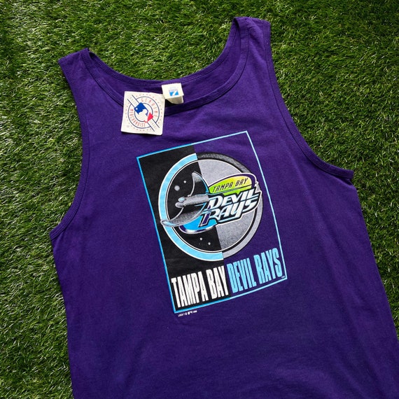 Vintage Tampa Bay Devil Rays Tank Top Shirt Graphic Logo 7 