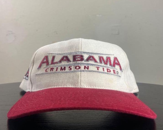 Vintage University of Alabama Crimson Tide Snapback Hat Annco OSFA NCAA College Football Roll Tide SEC 90s 1990s Bama
