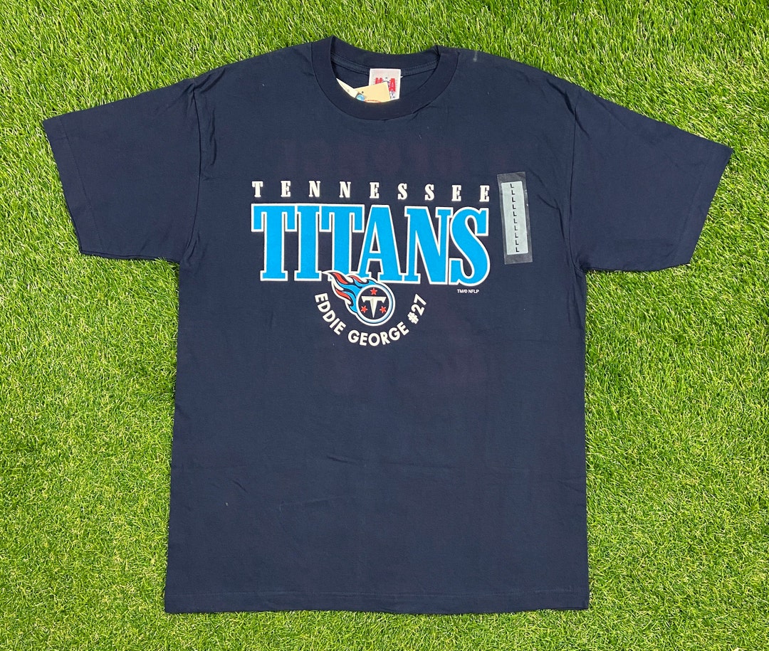 VINTAGE Logo Athletic Adult Mens XL Eddie George Tennessee Titans Jersey  T-Shirt