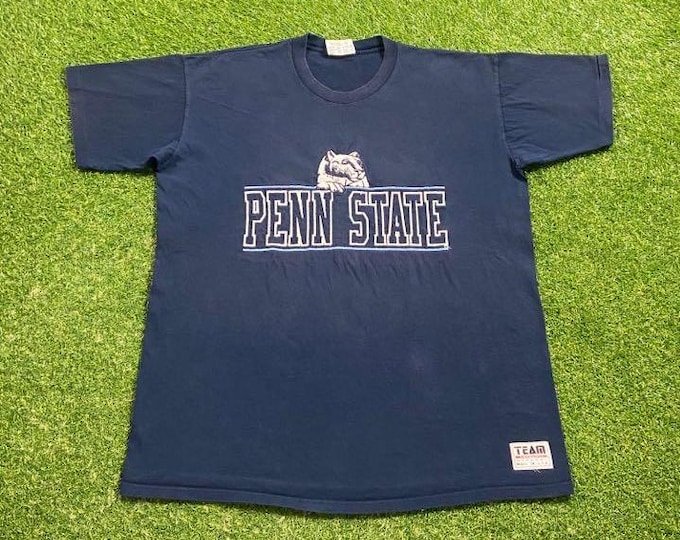 Vintage University of Penn State Nittany Lions T Shirt Tee Size XXL 2XL NCAA College Football Pennsylvania Classic 1990s 90s