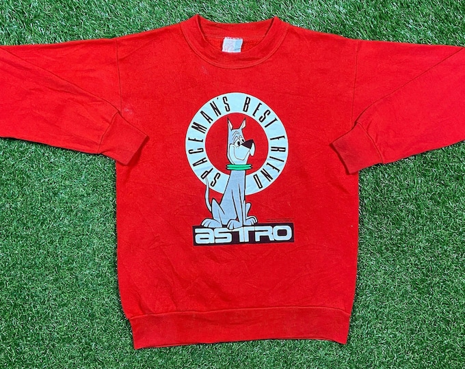 Vintage Astro Crewneck Sweatshirt Sun Sports Made USA Size Youth Large 14/16 The Jetsons Hanna-Barbera Original Pull Over Children’s Kids