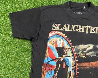 Vintage Slaughter Stick It to Ya T Shirt Rock Band Tee Size Large