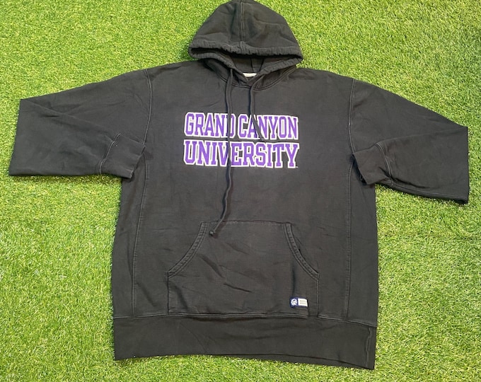 Vintage Grand Canyon University Hoodie Sweatshirt Size Xtra Large XL National Park Phoenix Arizona 1990s 90s Pull Over Oversized
