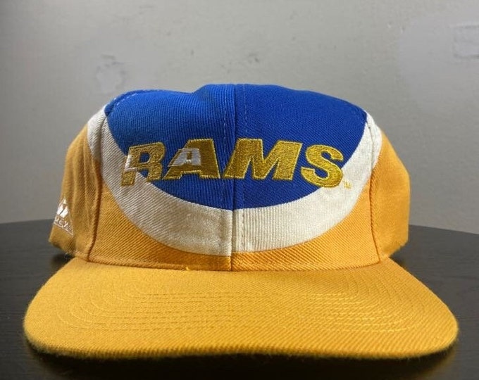 Vintage Los Angeles Rams Snapback Hat Apex One OSFA NFL Football LA California St Louis 1990s 90s