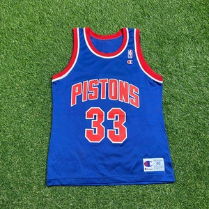 Detroit Pistons Vintage 90s Champion Warm up Jersey Shirt
