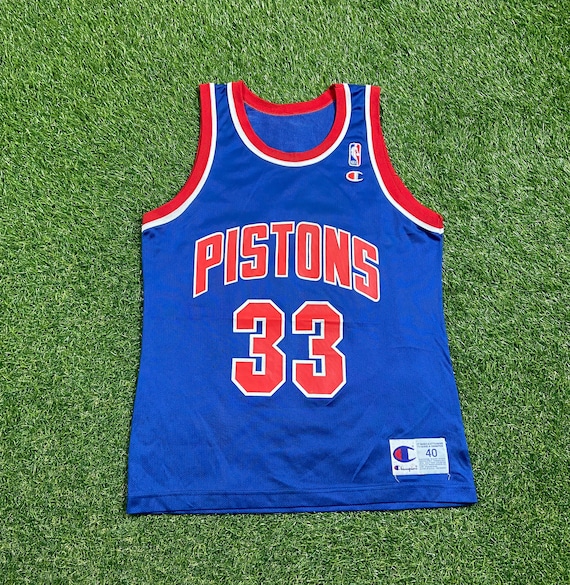 Detroit Pistons Grant Hill #33 NBA BASKETBALL Vintage Champion