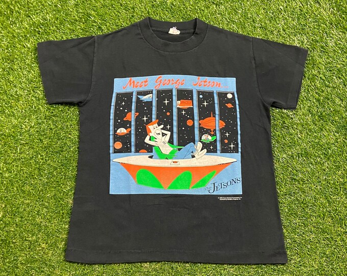 Vintage The Jetsons T Shirt Tee Made USA XS Xtra Small Astro George Jetson Hanna-Barbera Original Classic TV Cartoon Show 1980s 80s Rare