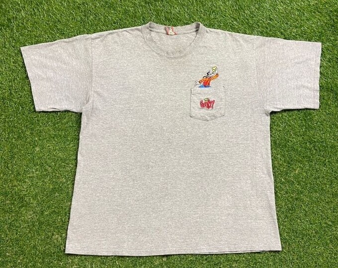 Vintage Goofy T Shirt Tee Made USA Size Xtra Large XL Walt Disney World Mickey Mouse Magic Kingdom WDW Disneyland 1990s 90s