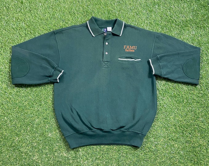 Vintage University Florida A&M FAMU Crewneck Sweatshirt Size Medium M NCAA College Football Florida Tallahassee HBCU Pull Over 1990s 90s