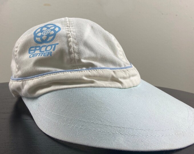 Vintage Epcot Center Sun Hat Gardening Cap Made USA OSFA Magic Kingdom Walt Disney World Disneyland Mickey Mouse