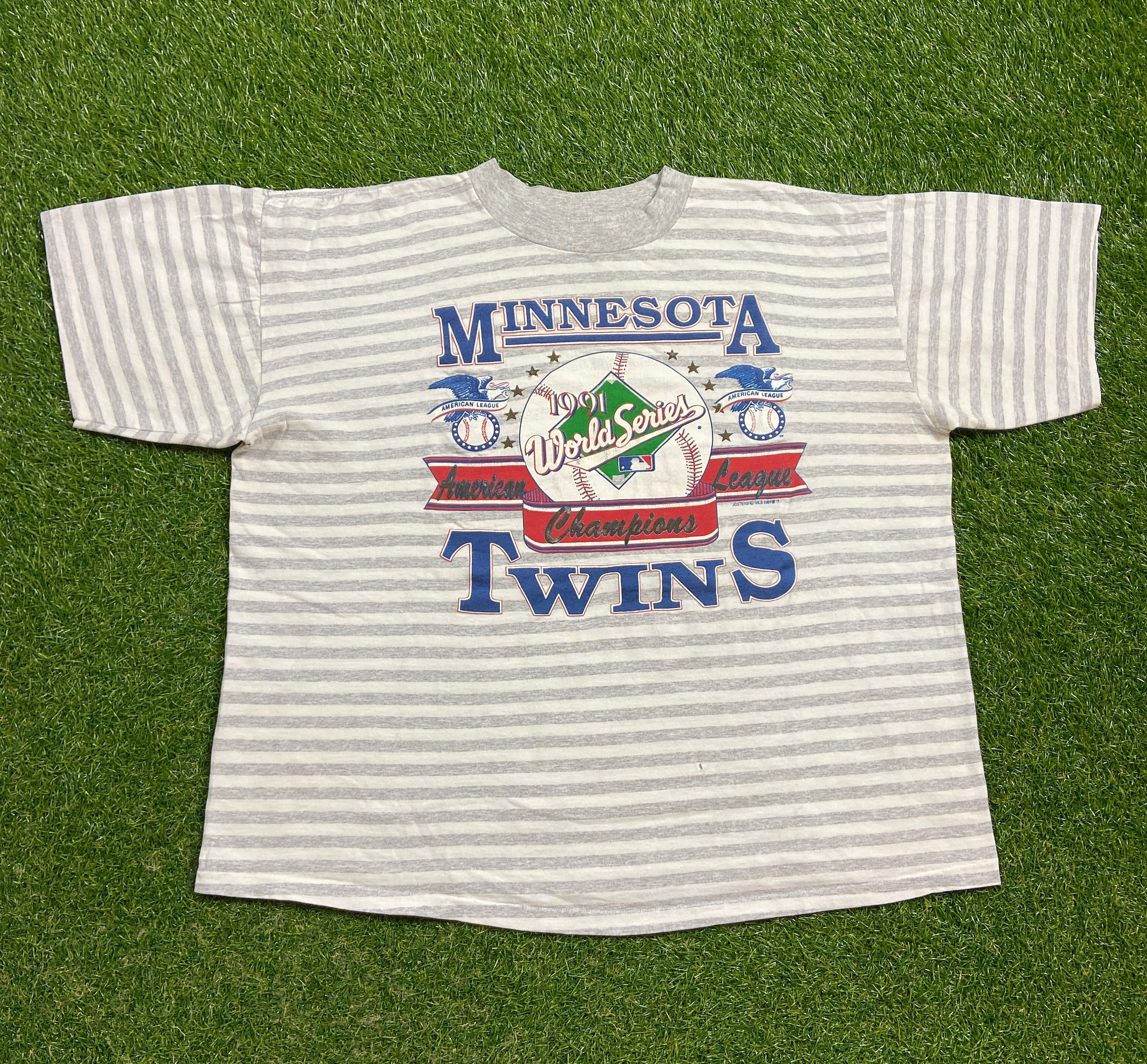 LegacyVintage99 Vintage Minnesota Twins 1991 World Series Champions T Shirt Tee Size XXL 2XL MLB Baseball 1990s 90s