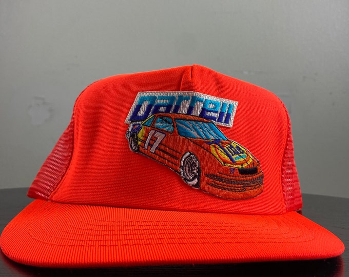 Vintage Darrell Waltrip # 17 Snapback Hat Made USA OSFA Tide Racing Team Motor Sports Classic NASCAR Racing Daytona 500 1990s 90s