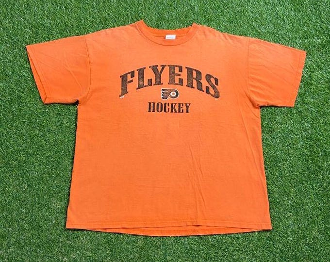Vintage Philadelphia Flyers T Shirt Tee Size Xtra Large XL NHL Hockey Eastern Conference Philly Pennsylvania 1990s 90s