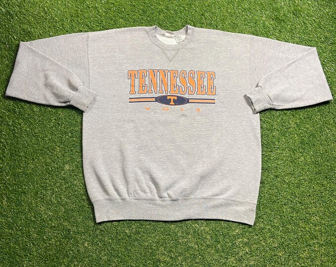Vintage Tennessee Volunteers Crewneck Sweatshirt Size Xtra Large XL NCAA College Football SEC Pull Over Oversized 1990s 90s