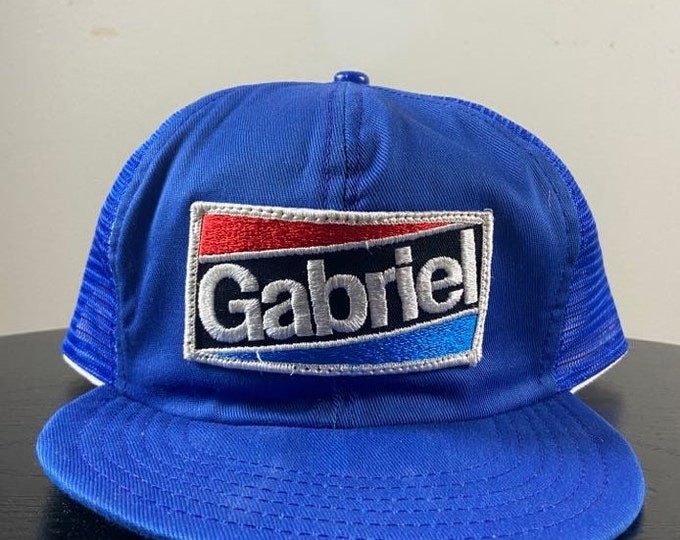 Vintage Gabriel Snapback Hat OSFA Machinery Manufacturer 1980s 80s
