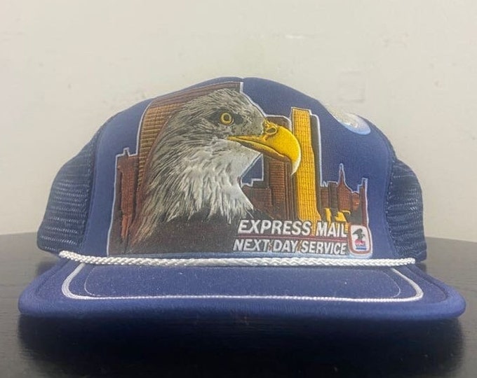 Vintage United States Postal Service USPS Snapback Hat OSFA Shipping Receiving Supply Post Office Delivery 1990s 90s