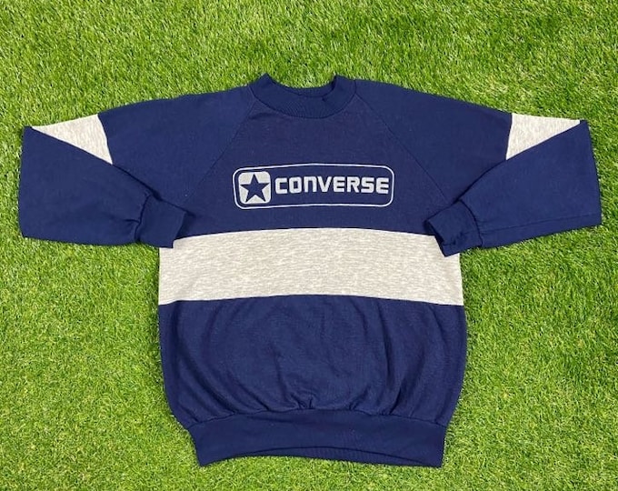 Vintage Converse Crewneck Sweatshirt Made USA Size Large L American Shoe Company Classic Sneakers Tyler the Creator Nike Pull Over