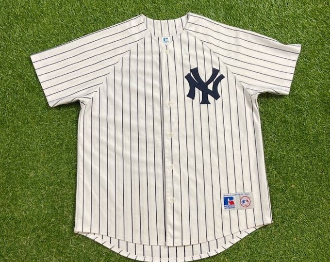 Vintage New York Yankees Alex Rodriguez Jersey Russell Athletic Made USA Size Medium M MLB Baseball American League Bronx Original 00s