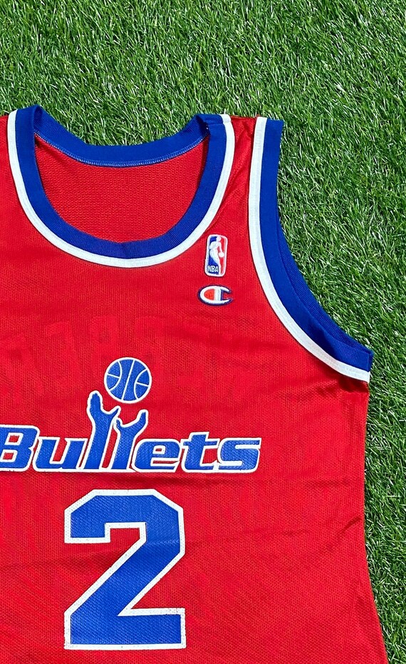 90's Juwan Howard Washington Bullets Champion NBA Jersey Size 48