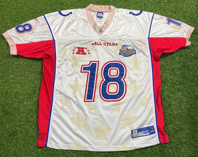 Vintage Peyton Manning #18 Pro Bowl Jersey Reebok Size 2XL XXL NFL Football Indianapolis Colts Indiana Hawaii 00s