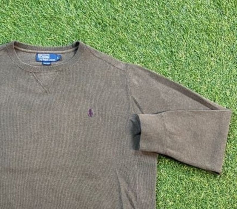 Vintage Polo Ralph Lauren Crewneck Sweater Size Large L Quality 90s RL