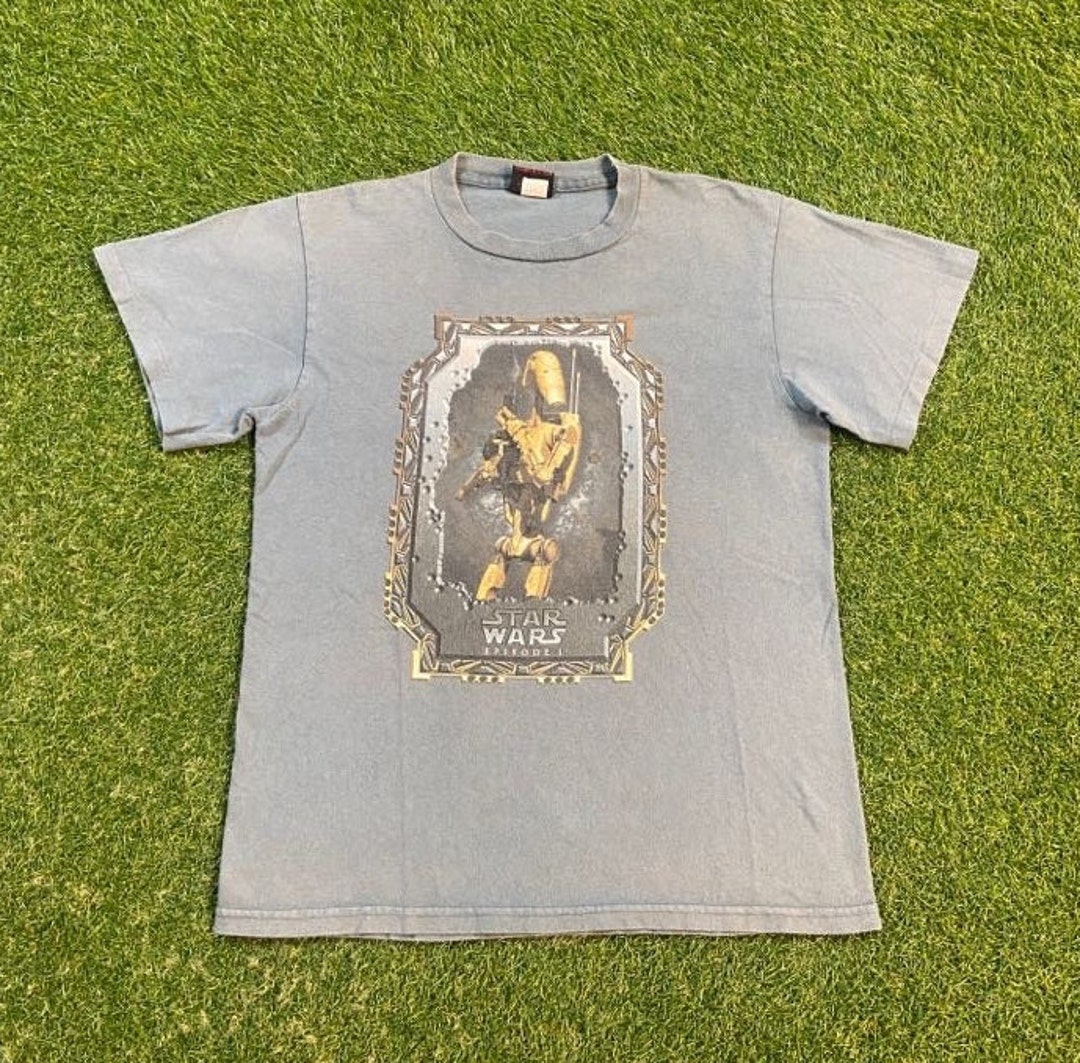 Vintage Star Wars Episode 1 T Shirt Tee Made USA Size Youth XL