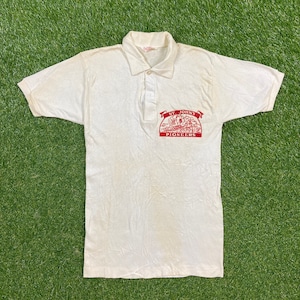 Vintage St. John&#39;s Pioneers Polo Shirt Champion Size Medium M University SJU Red Storm NCAA College Basketball 1960s 60s