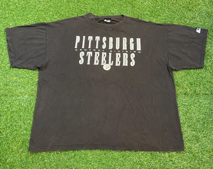 Vintage Pittsburgh Steelers T Shirt Tee Starter Made USA Size XXL 2XL NFL Football Pennsylvania Big Ben 1990s 90s