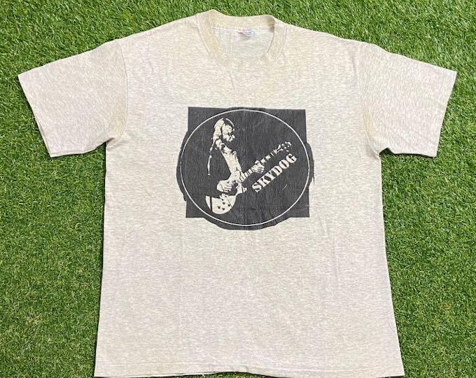 Vintage Sky Dog T Shirt Tee Made USA Size Large L The Allman Brothers Band Tribute Band Country Music Southern Rock Blues Tour Merch 00s