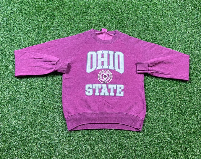 Vintage Ohio State University Crewneck Sweatshirt Belton Made USA Size Small S Cleveland NCAA College Buckeyes Classic Football Basketball