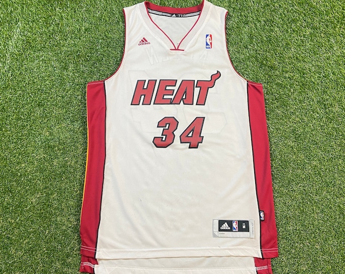 Vintage Miami Heat Ray Allen #34 Jersey Adidas Size Medium M NBA Basketball Florida Dwyane Wade Shaq Lebron Swingman Rare