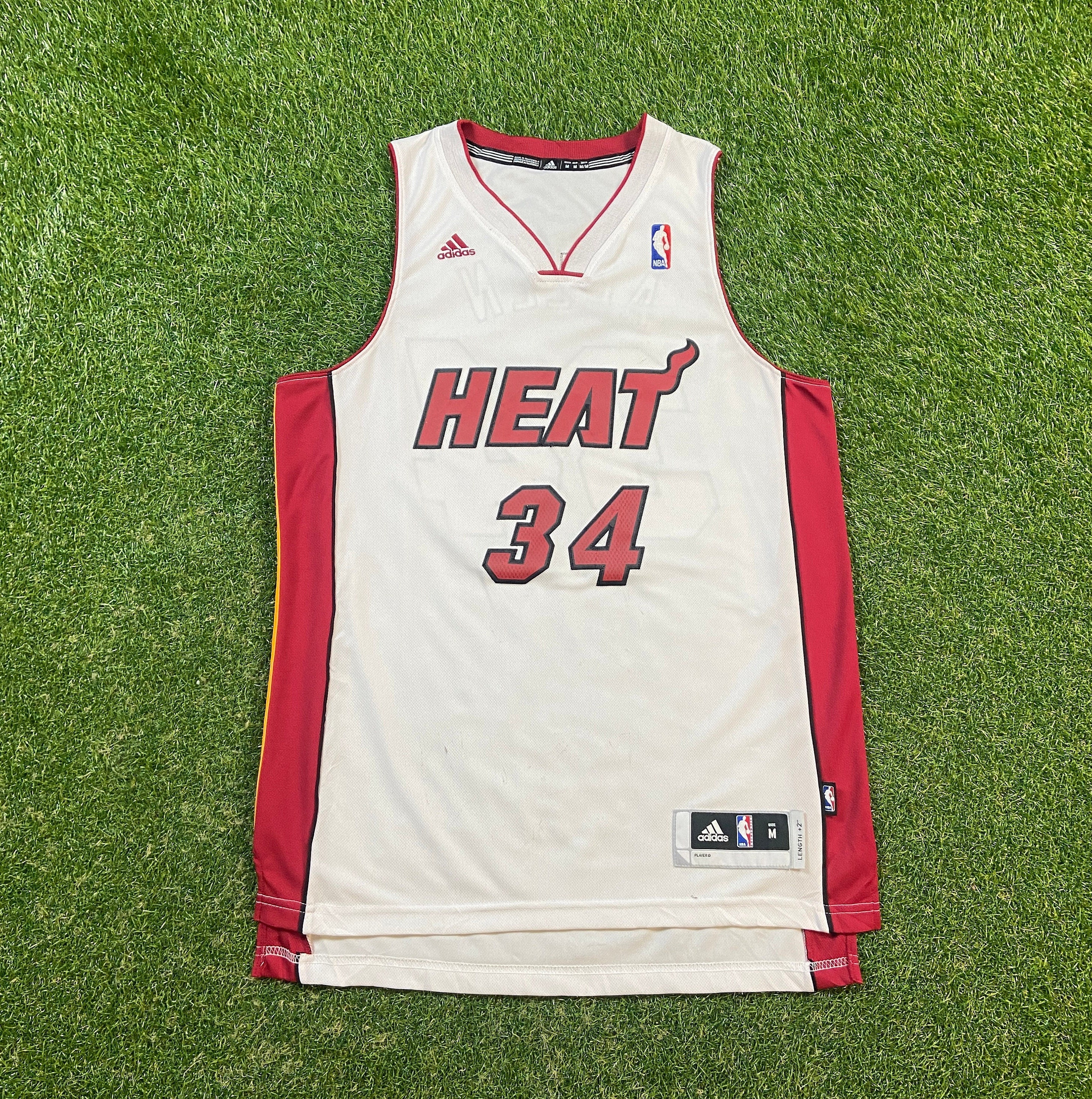 Lebron James Addidas NBA Miami Heat Jersey # 6 Black /Red | Men's Size 52