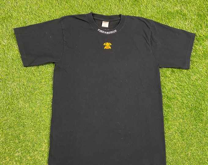 Vintage Fire and Rescue T Shirt Tee Size XXL 2XL Firemen Fire Department Fire Truck Police Department