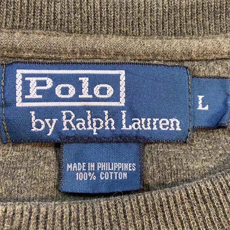 Vintage Polo Ralph Lauren Crewneck Sweater Size Large L Quality 90s RL
