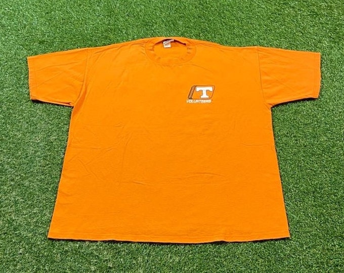 Vintage University of Tennessee Volunteers T Shirt Tee Made USA Size Xtra Large XL NCAA College Football 1990s 90s