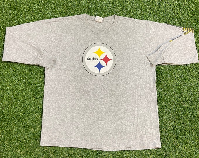 Vintage Pittsburgh Steelers Long Sleeve Shirt Size Xtra Large XL NFL Football Pennsylvania 90s Classic 1990s