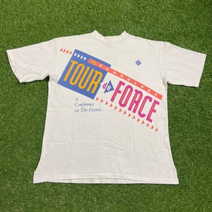 Vintage Tour de Force T Shirt Tee Made USA Size Xtra Large XL Computer Technology Program A Conference on the Future 1990s 90s